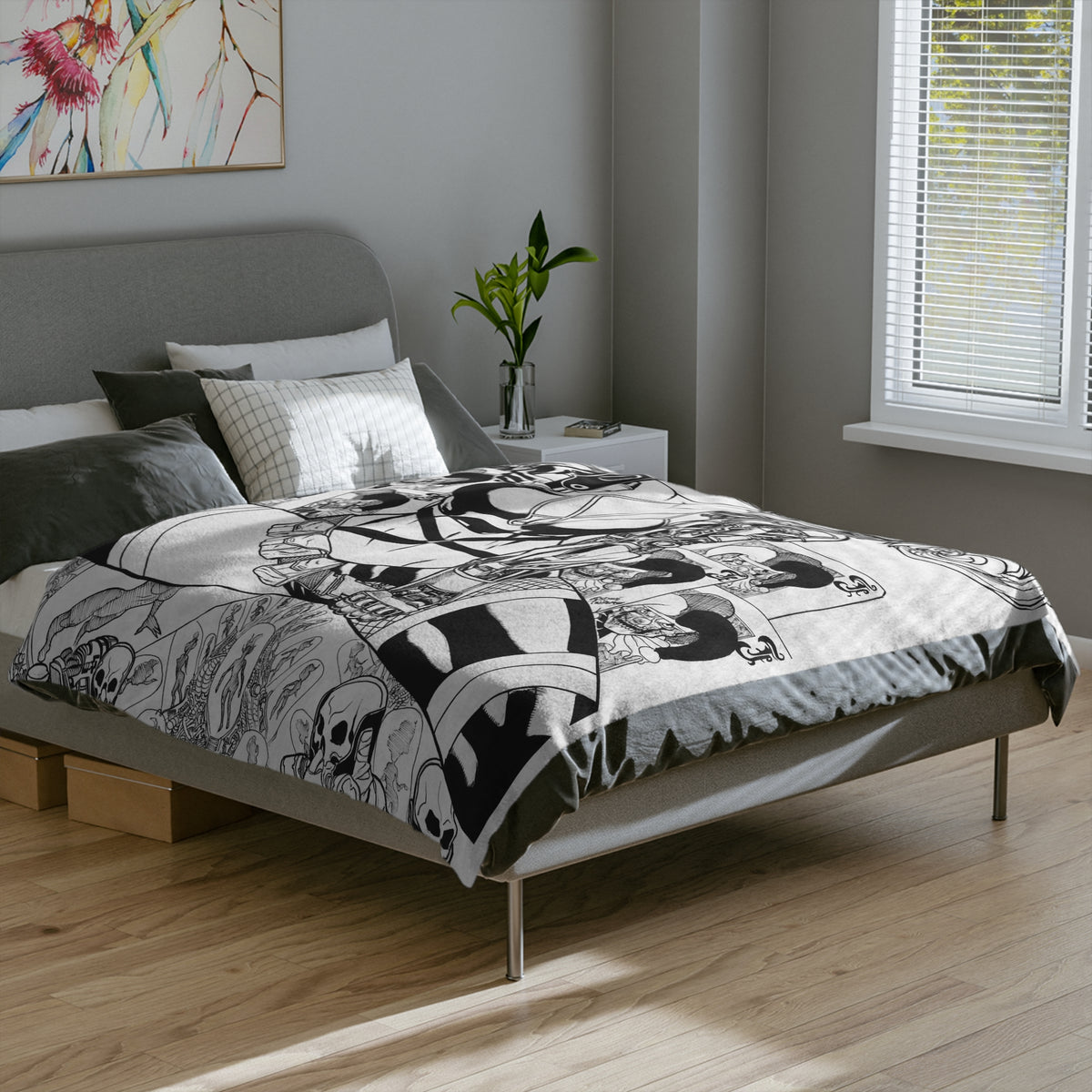 Andre Pinheiro ‘Gotcha Bitch!’ Velveteen Microfiber Blanket
