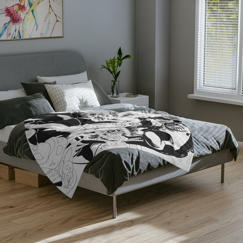 Andre Pinheiro ‘Have A Nice Day’ Velveteen Microfiber Blanket