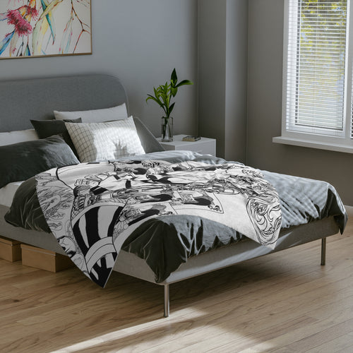 Andre Pinheiro ‘Gotcha Bitch!’ Velveteen Microfiber Blanket