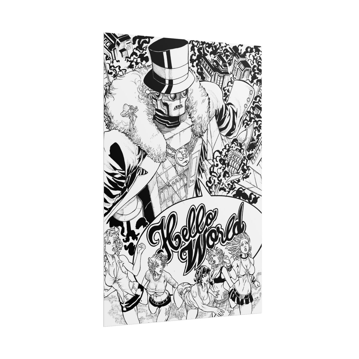 Andre Pinheiro ‘Hello World’ 24 x 36 Inch Vertical Poster