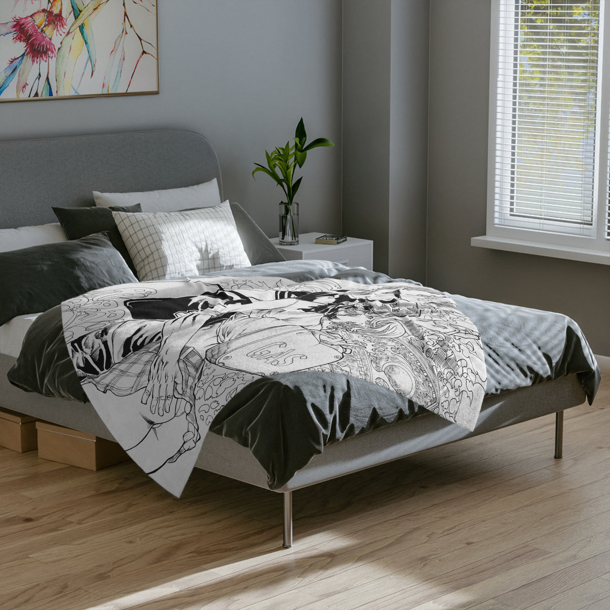 Andre Pinheiro ‘Fuckmore University’ Velveteen Microfiber Blanket