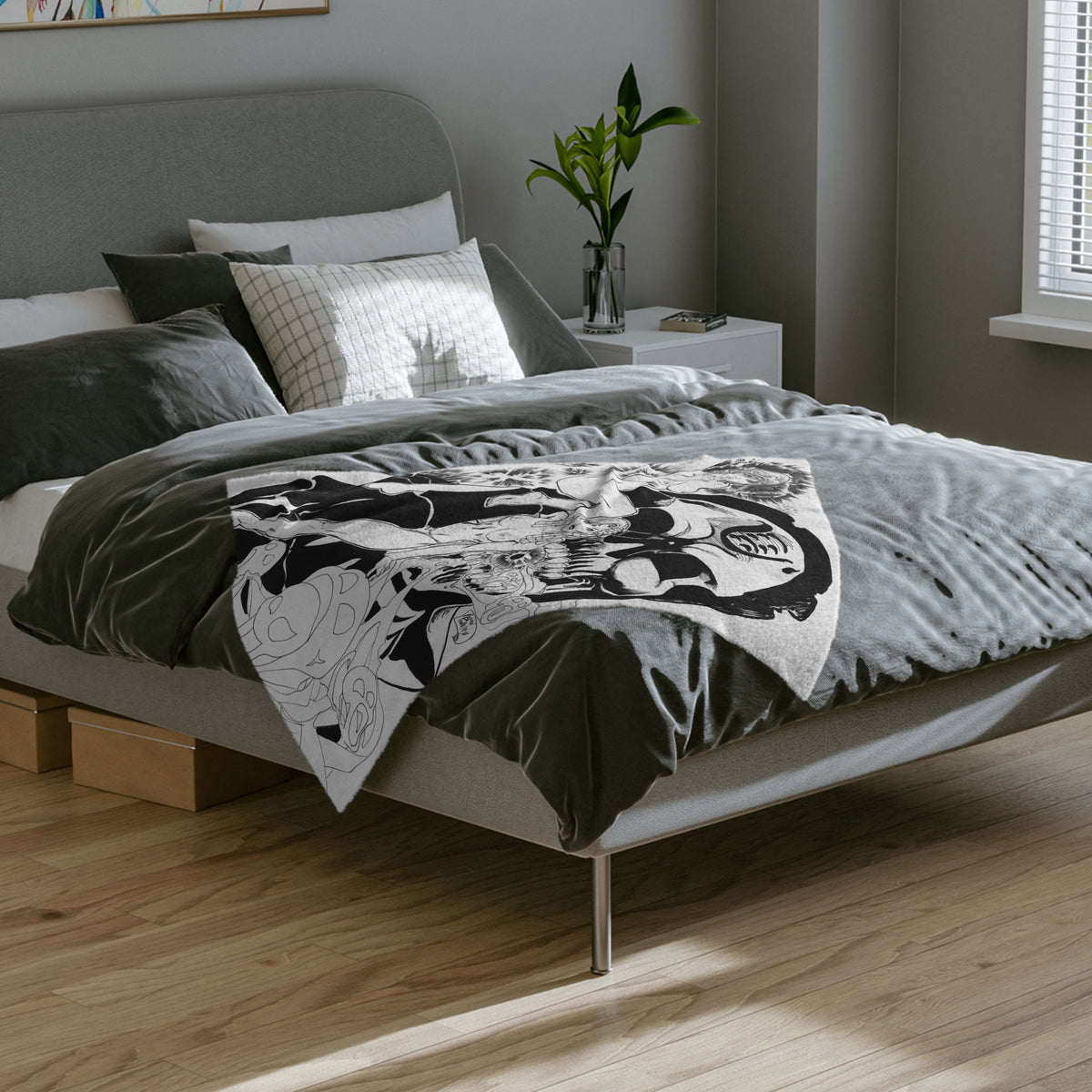 Andre Pinheiro ‘Have A Nice Day’ Velveteen Microfiber Blanket
