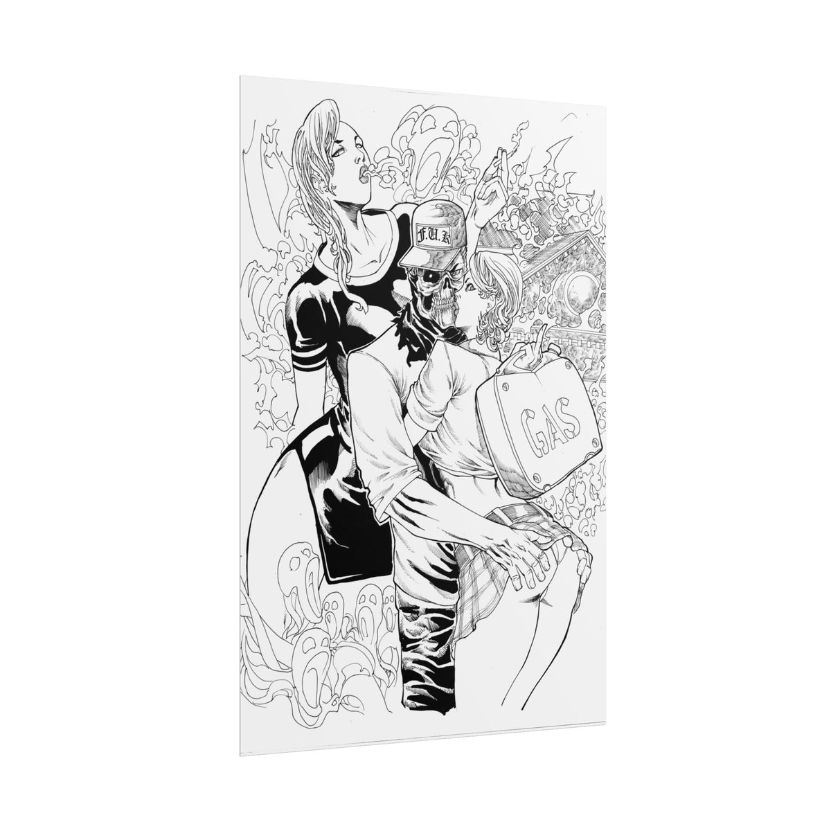 Andre Pinheiro ‘Fuckmore University’ 24 x 36 Inch Vertical Poster