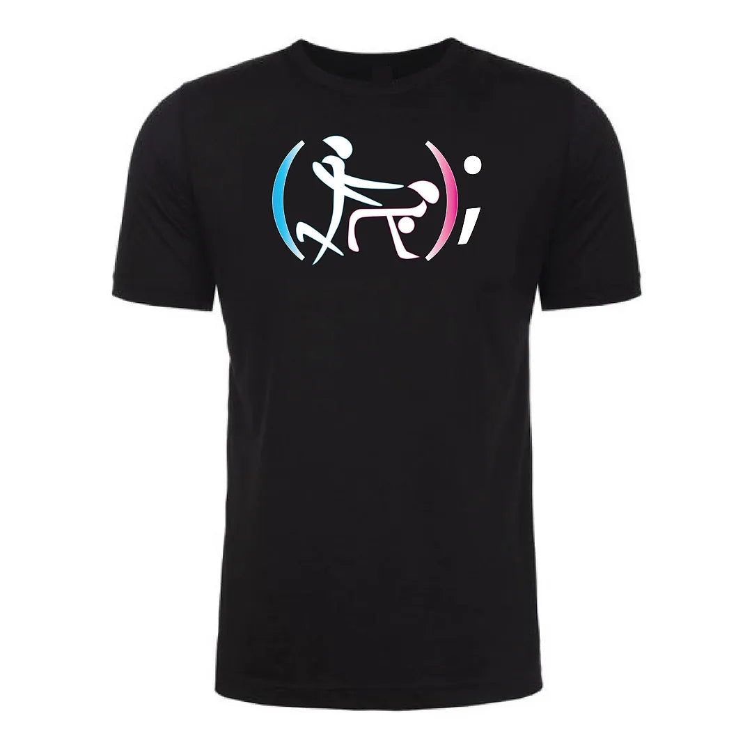 Front view of a black Gutter Brudderz T-shirt featuring the ‘A Function Called Fuck’ graphic.