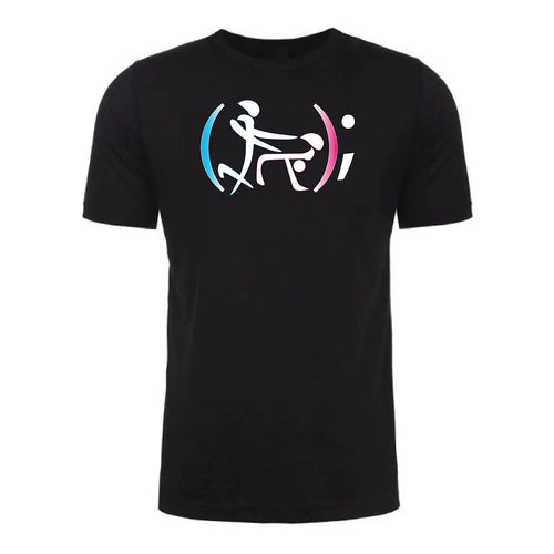 Front view of a black Gutter Brudderz T-shirt featuring the ‘A Function Called Fuck’ graphic.