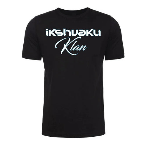 Front view of a black Gutter Brudderz T-shirt featuring ‘The Solar Kings’ graphic with the text ‘ikshvaku klan.